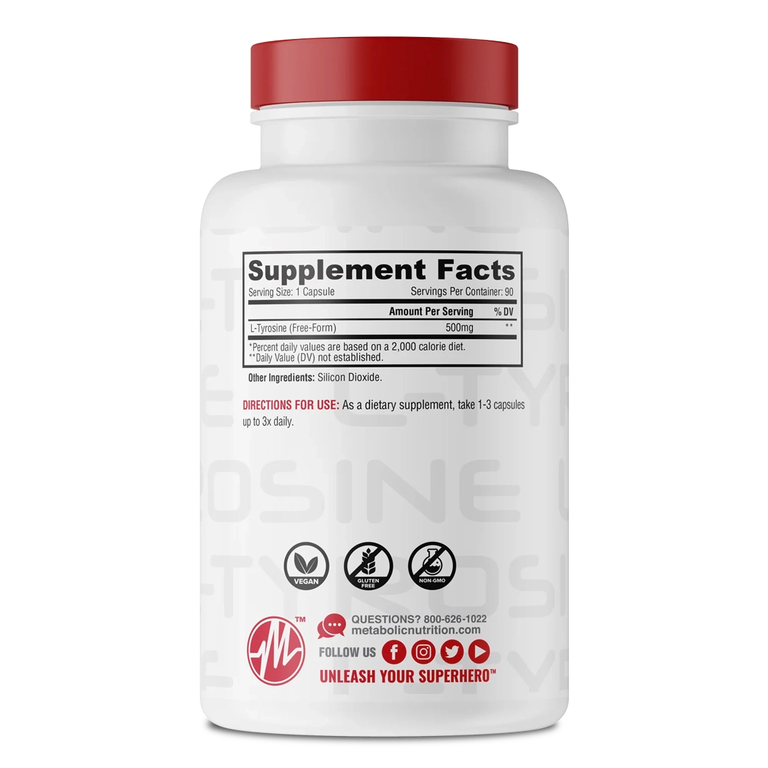 Metabolic Nutrition - L-Tyrosine - 90 Capsules