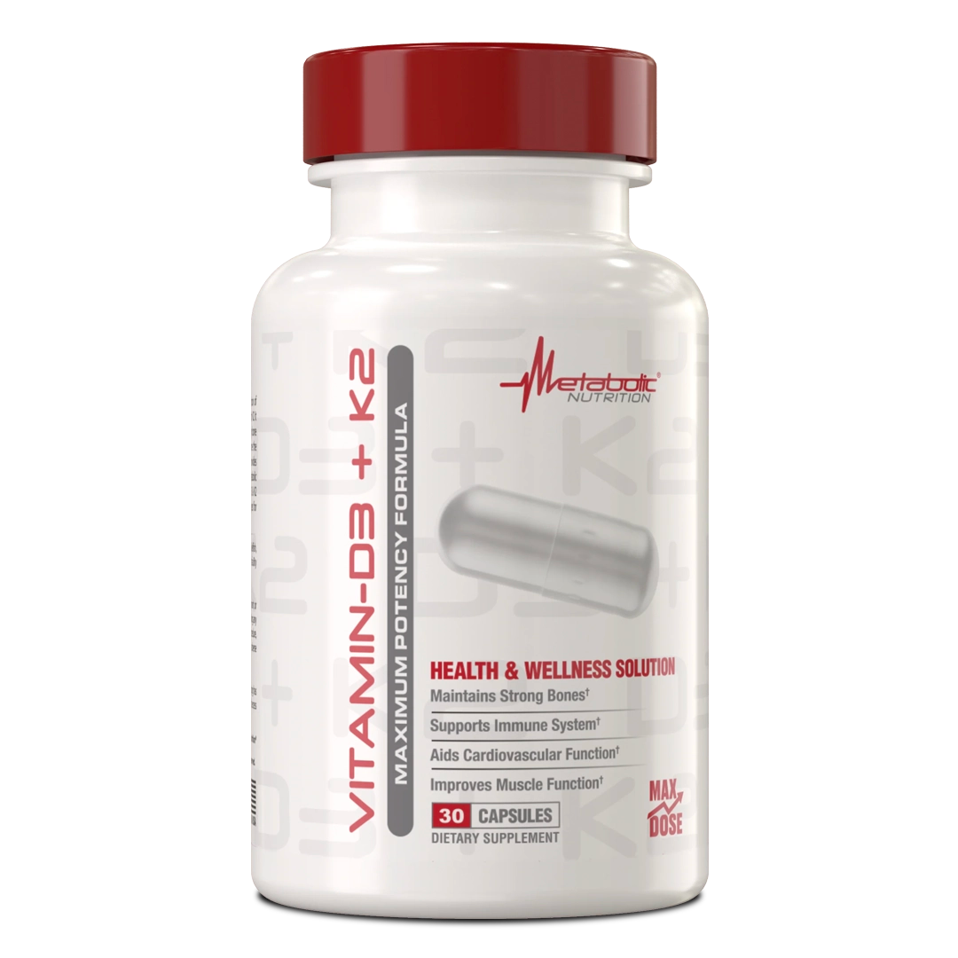 Metabolic Nutrition - Vitamin D3+K2 - 180 Capsules