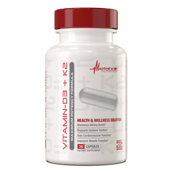 Metabolic Nutrition - Vitamin D3+K2 - 180 Capsules