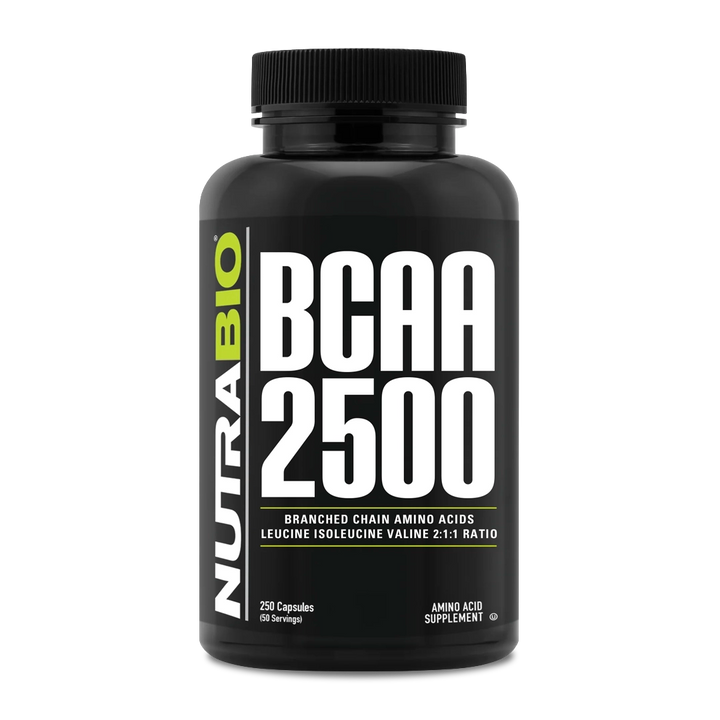 NutraBio - BCAA 2500 - 250 Veggie Capsules