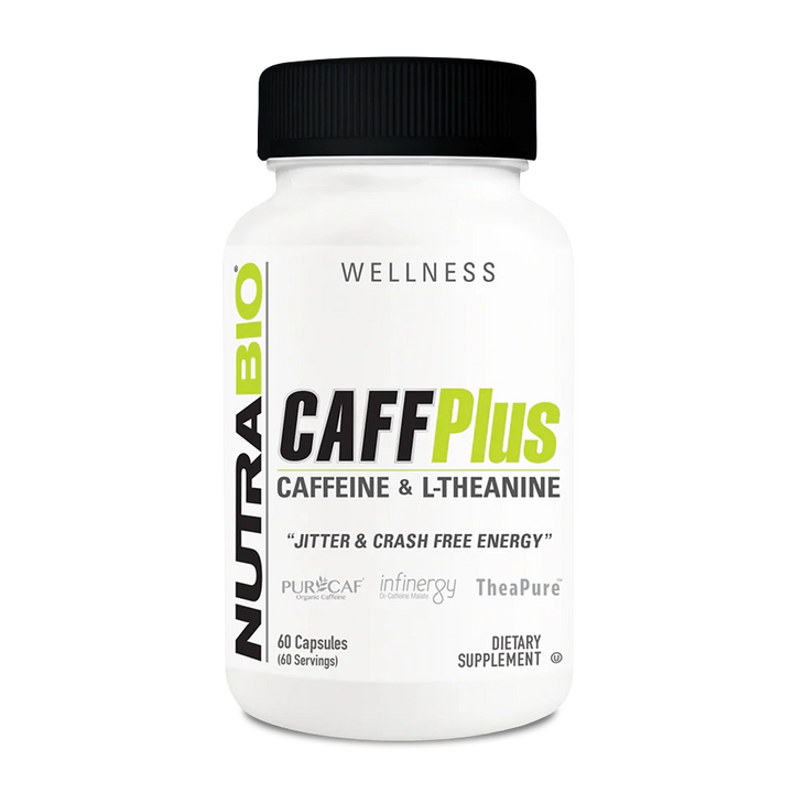 NutraBio - CaffPlus - 60 Veggie Capsules