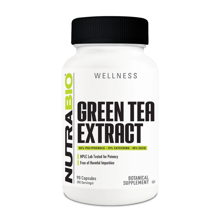 NutraBio - Green Tea Extract- 90 Veggie Capsules