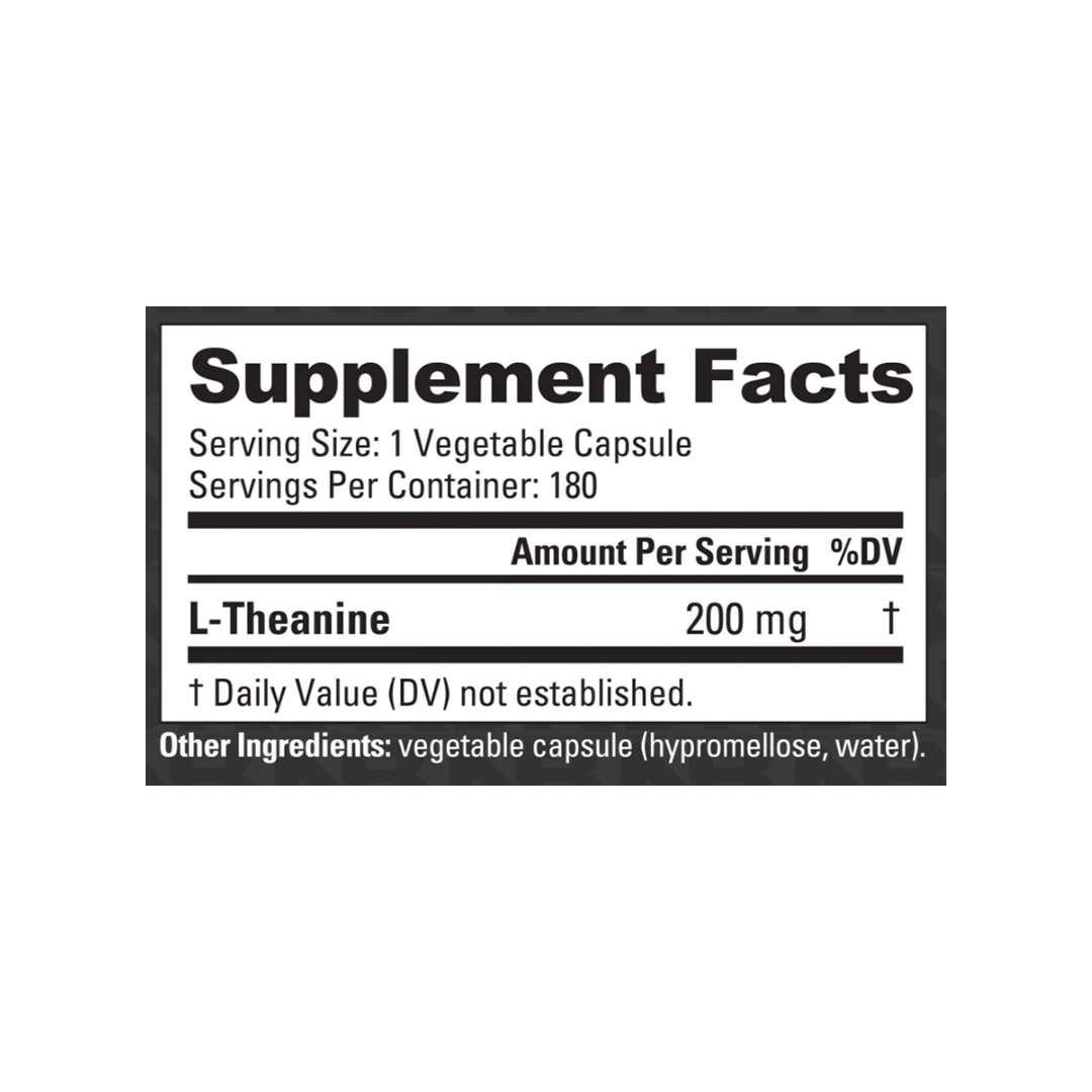 NutraBio - L-Theanine - 180 Capsules