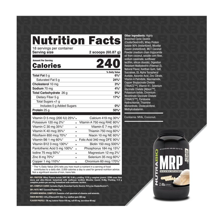 NutraBio - MRP - Meal Replacement Protein