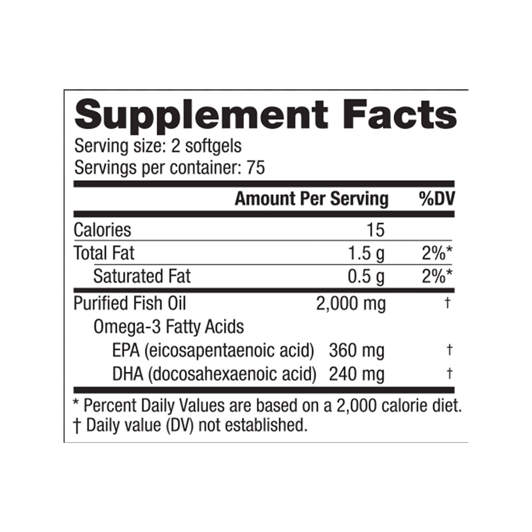 NutraBio - Omega-3 Fish Oil