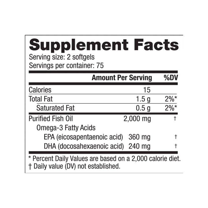 NutraBio - Omega-3 Fish Oil