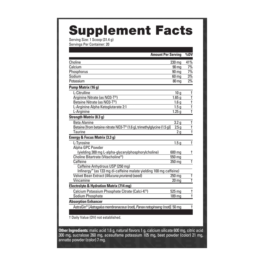 Nutrabio - PRE Workout