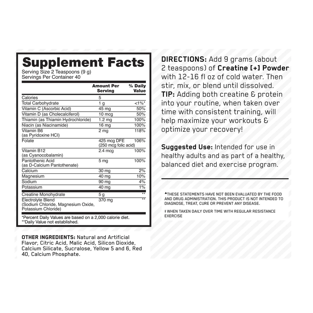 Optimum Nutrition - Creatine+