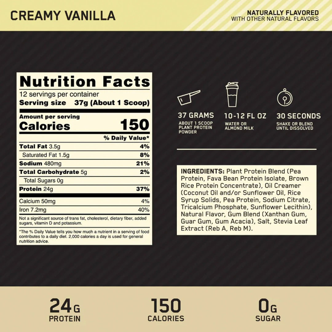 Optimum Nutrition - GOLD STANDARD 100% PLANT