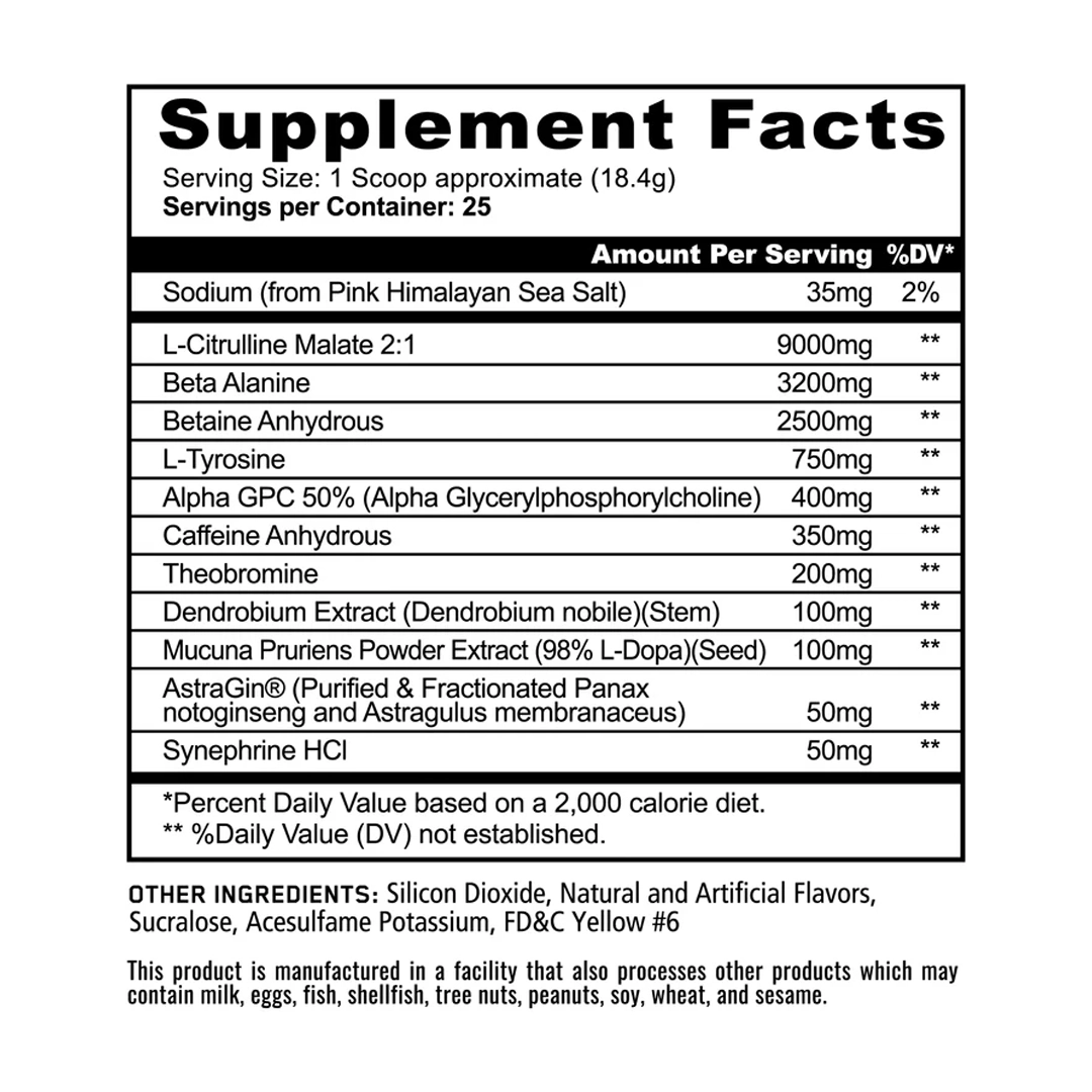 Panda Supplements - Pandamic Extreme Pre-Workout