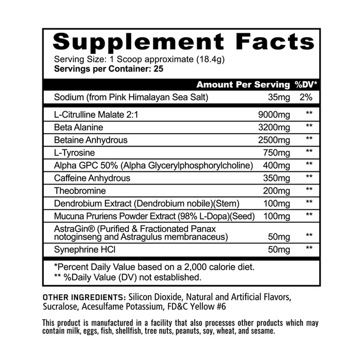 Panda Supplements - Pandamic Extreme Pre-Workout