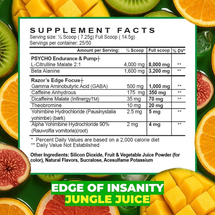 Psycho Pharma - Edge of Insanity - 25 Servings