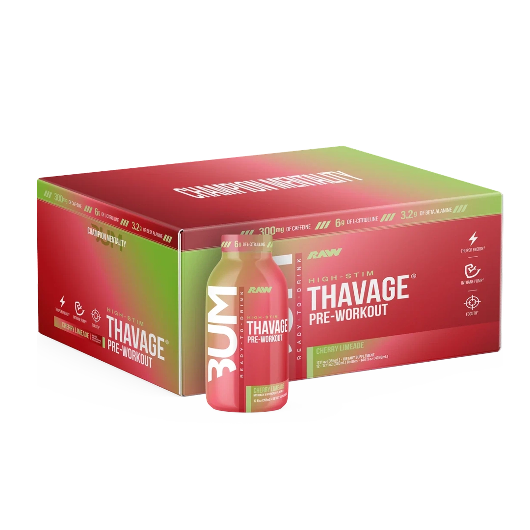 Raw Nutrition x CBUM - THAVAGE (Ready-to-Drink)