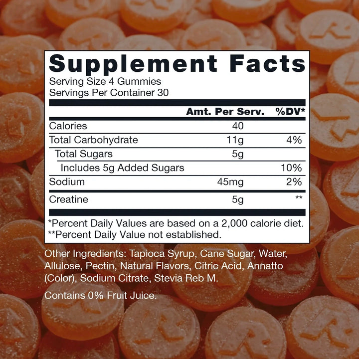 Raw Nutrition - Premium Creatine Gummies