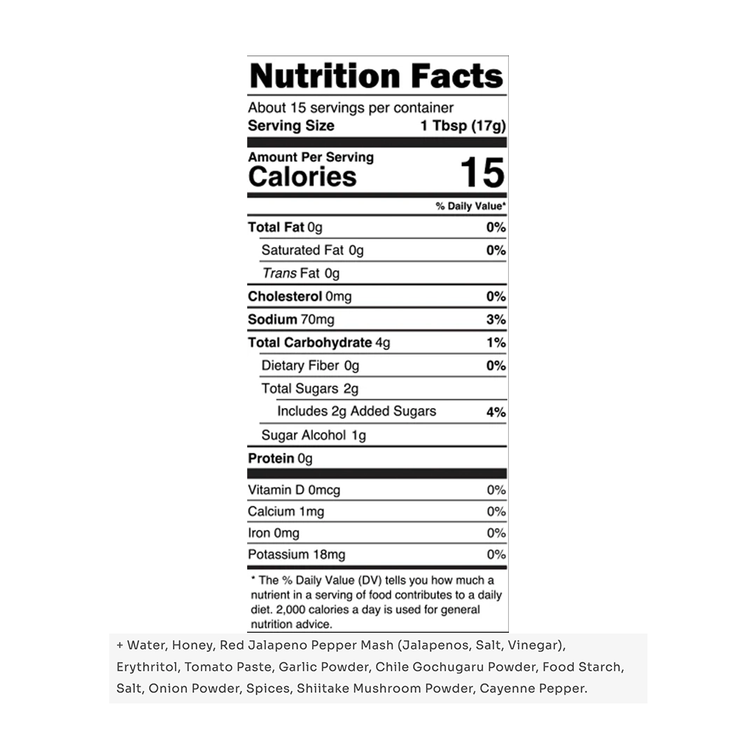 Taste Flavor Co. - Hot Honey Sriracha - 9.5 oz