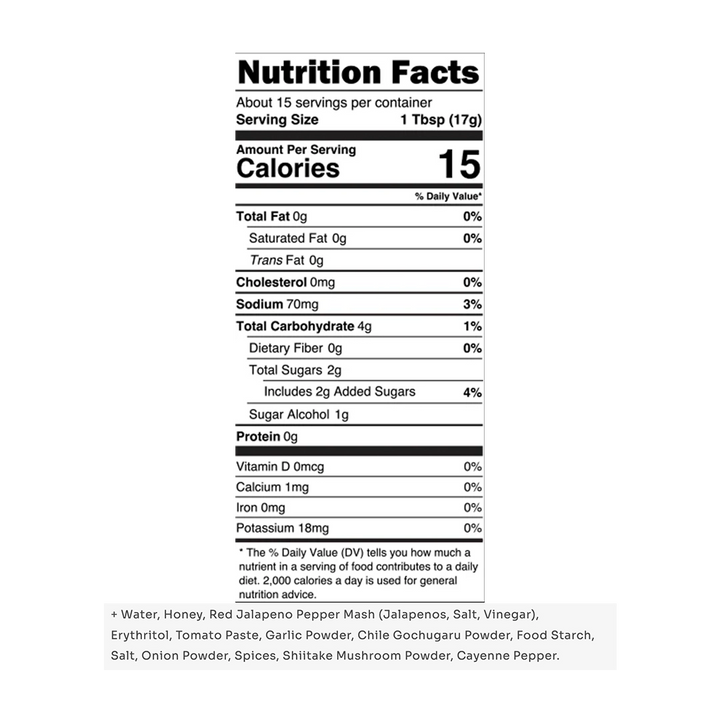 Taste Flavor Co. - Hot Honey Sriracha - 9.5 oz
