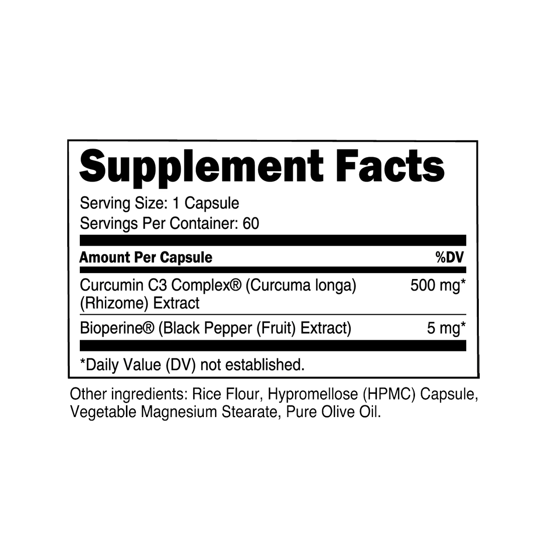 Transparent Labs - Curcumin C3 - 60 Capsules