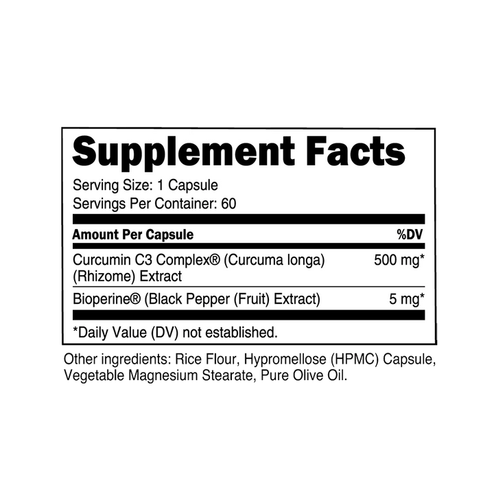 Transparent Labs - Curcumin C3 - 60 Capsules