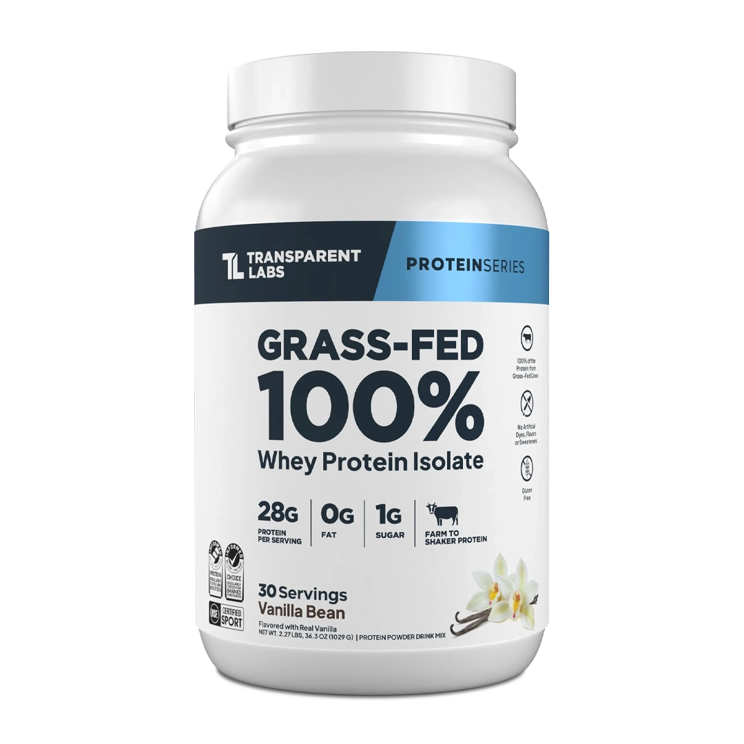 Transparent Labs - Grass-Fed 100% Whey Protein Isolate