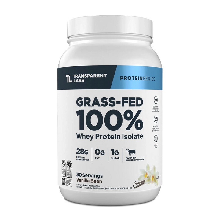 Transparent Labs - Grass-Fed 100% Whey Protein Isolate
