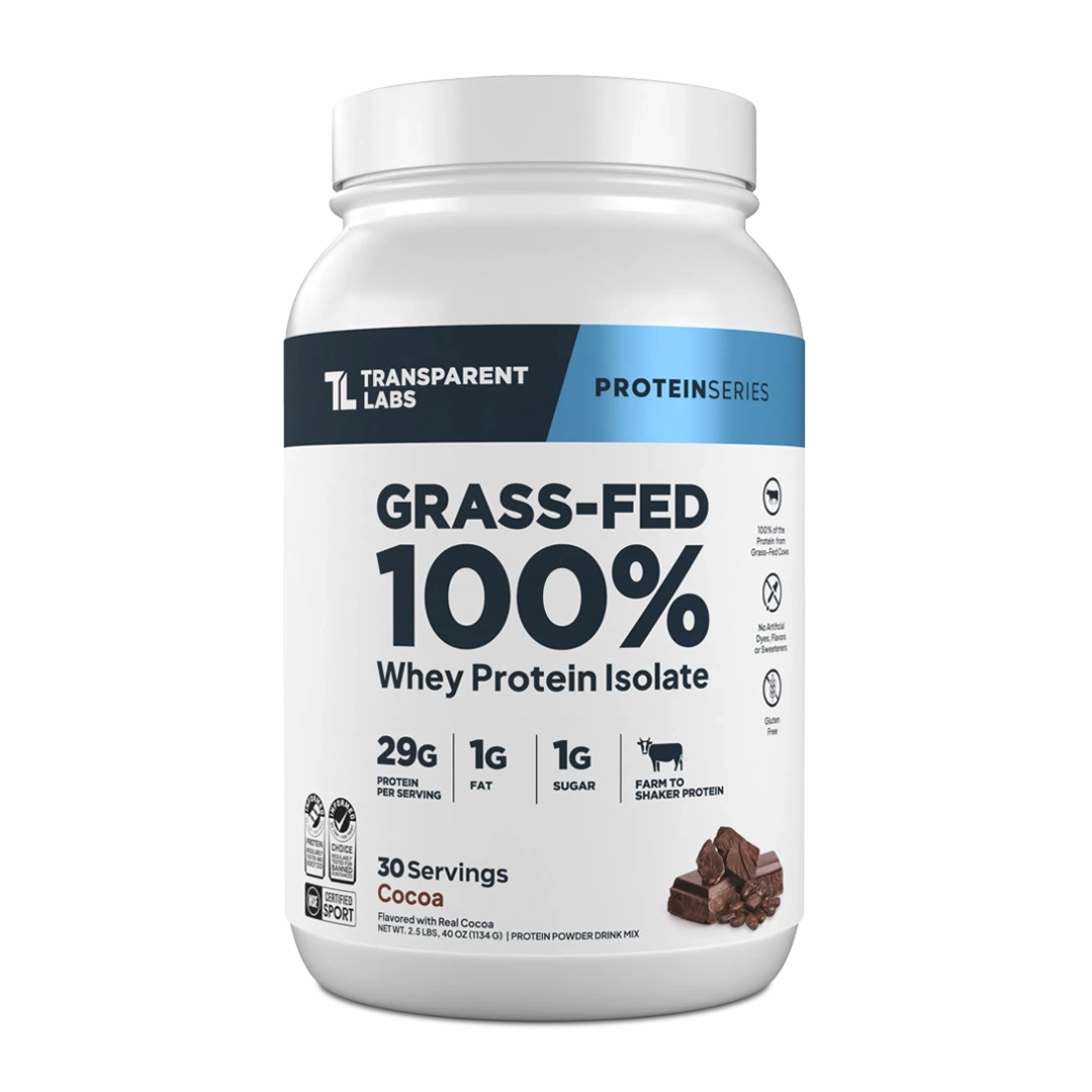 Transparent Labs - Grass-Fed 100% Whey Protein Isolate
