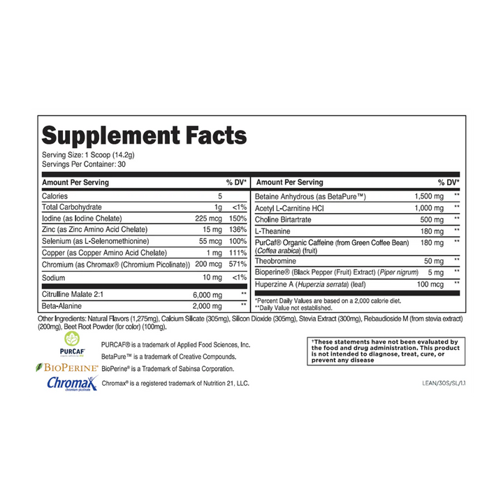 Transparent Labs - Lean