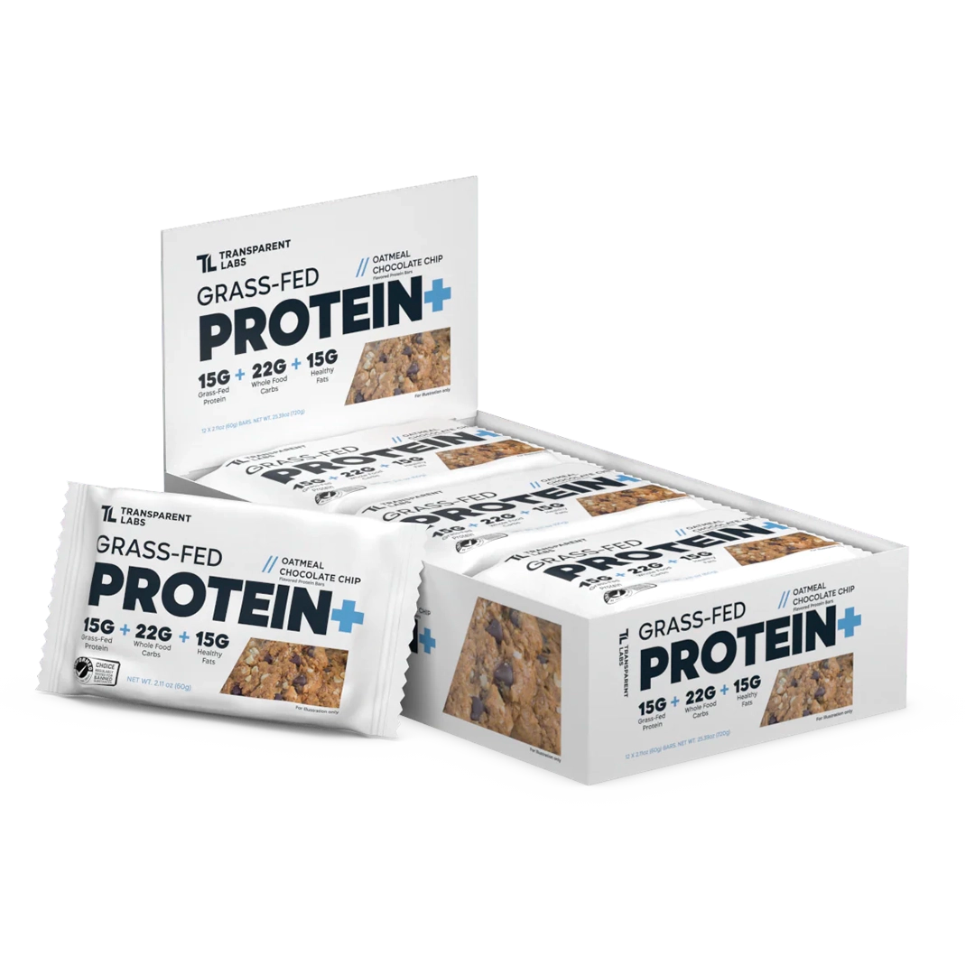 Transparent Labs - Grass-Fed Protein+ Bars