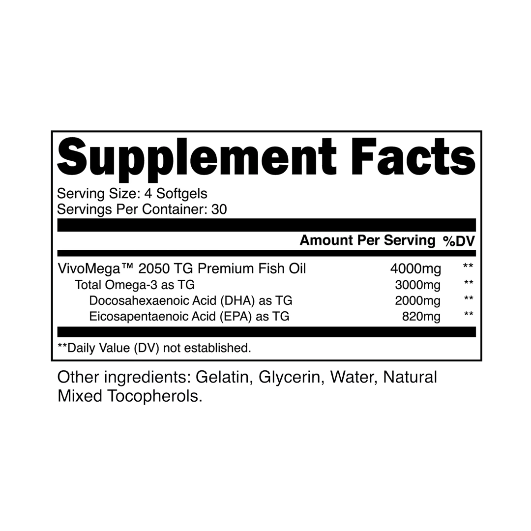 Transparent Labs - Omega 3 - 120 Softgels