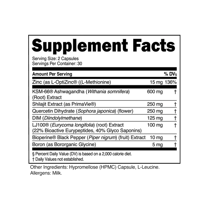 Transparent Labs - Vitality - 60 Capsules