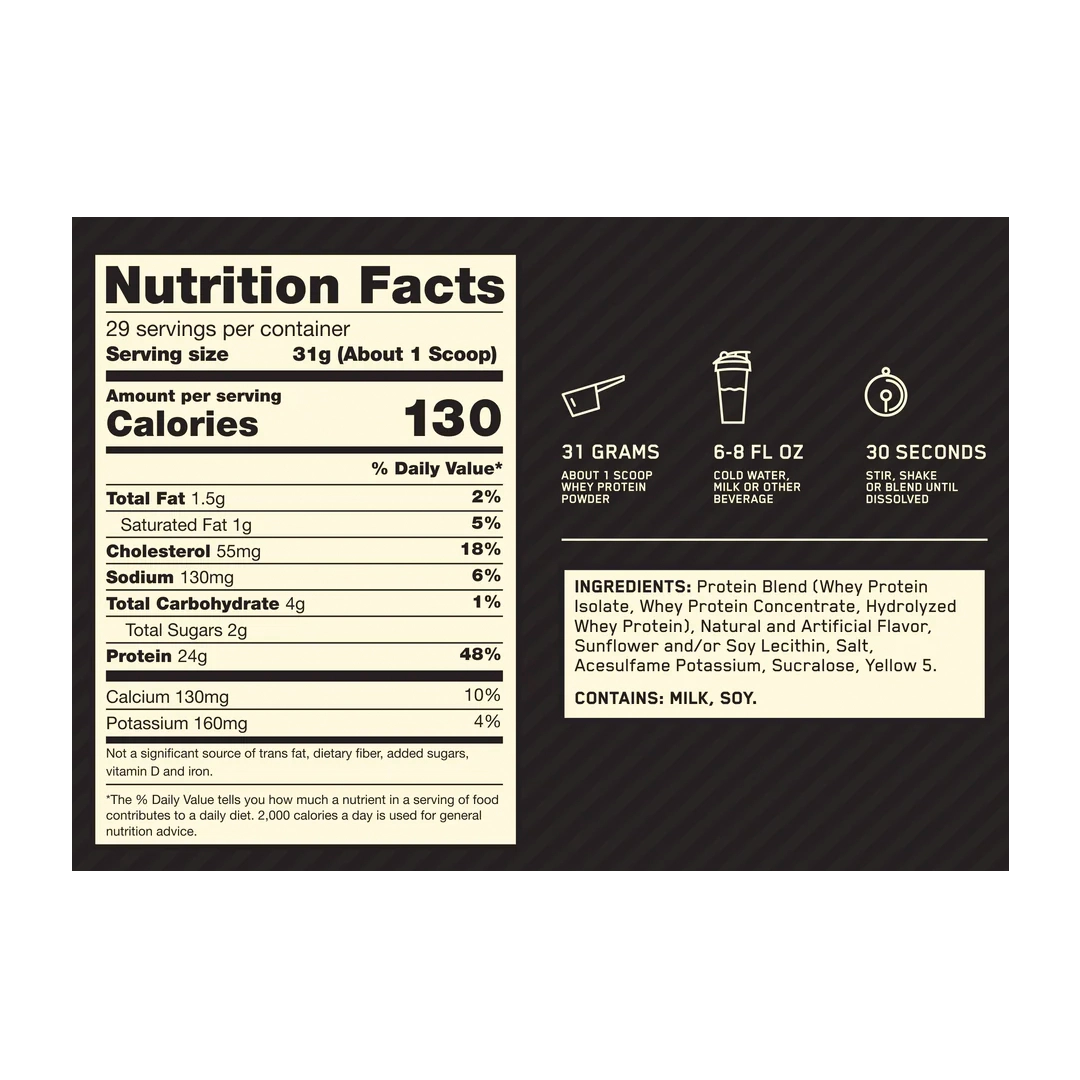 Optimum Nutrition - Gold Standard 100% Whey Protein