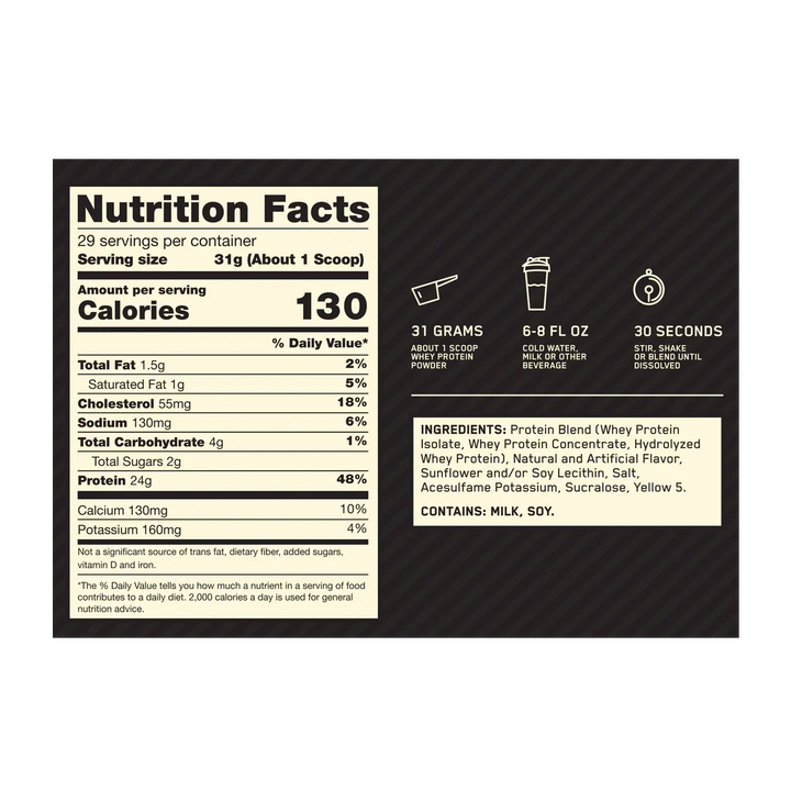 Optimum Nutrition - Gold Standard 100% Whey Protein