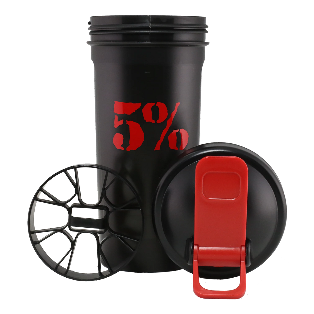 5% Nutrition - SHAKER CUP with FLIP TOP 20oz