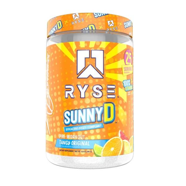 RYSE PRE-WORKOUT 25 SERVINGS SUNNYD