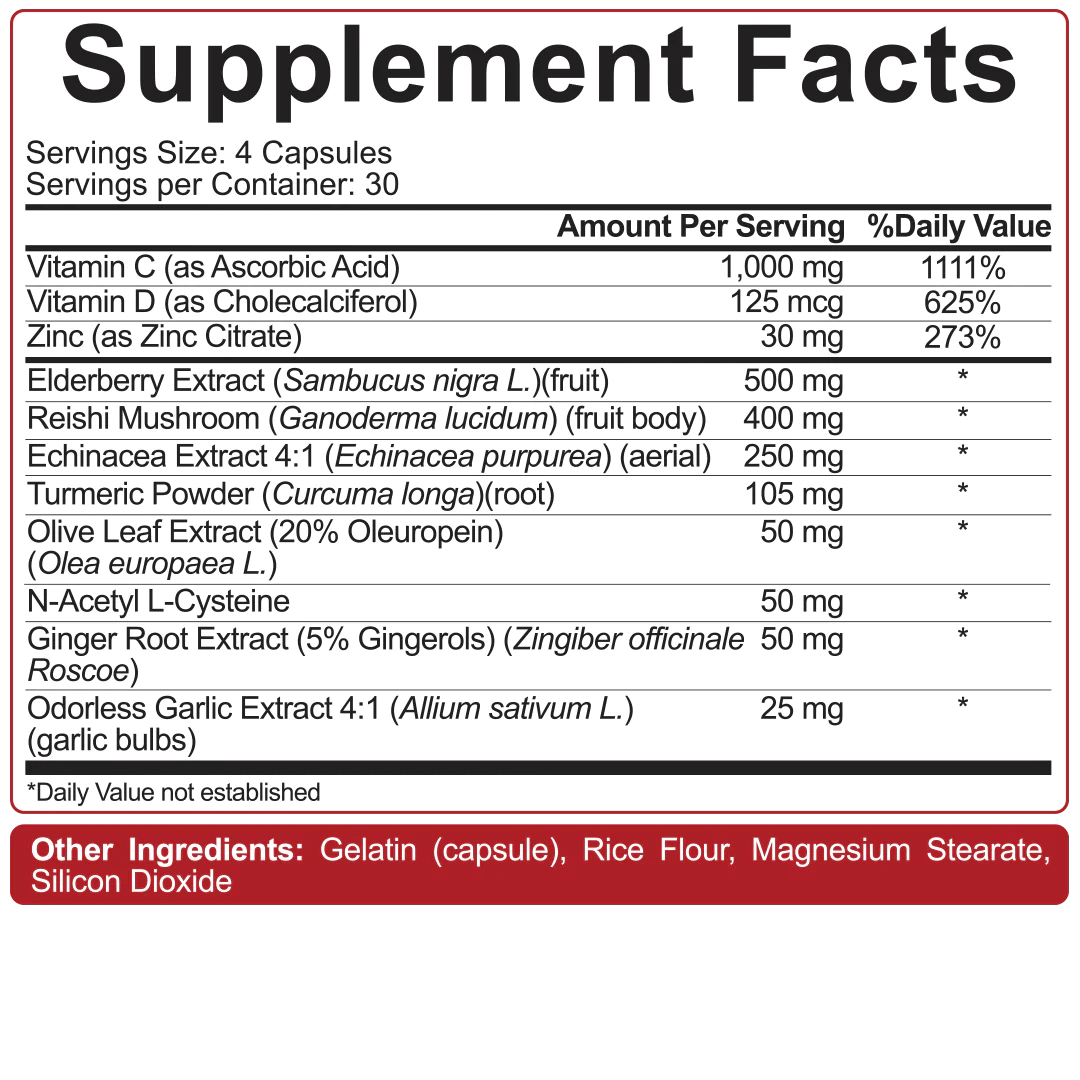 5% Nutrition - IMMUNE DEFENDER - 120 Capsules