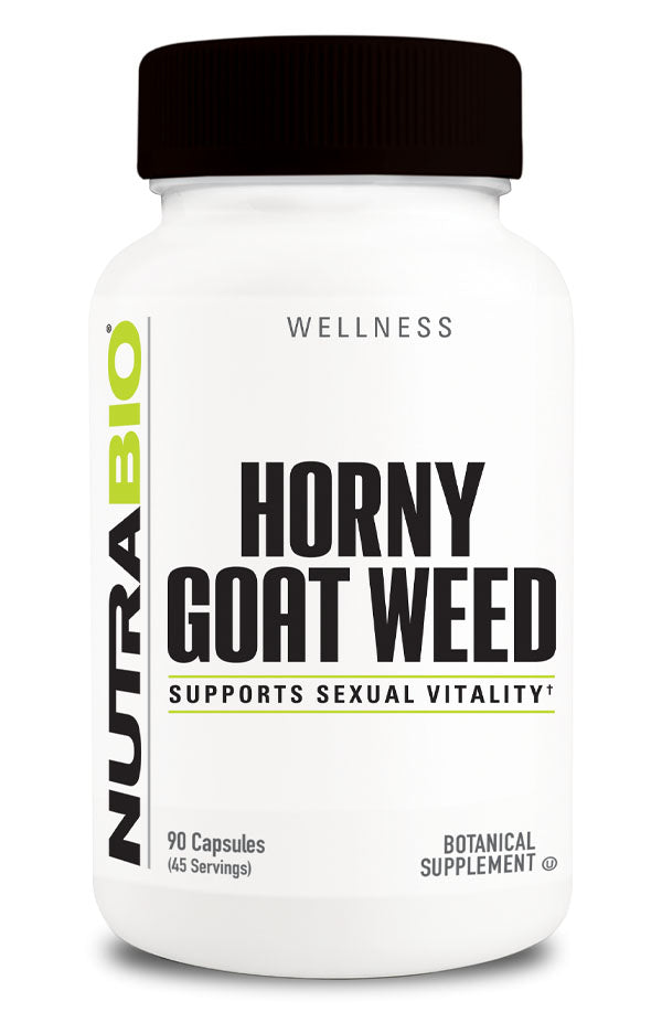NUTRABIO HORNY GOAT WEED Sexual Vitality 90 CAPSULES