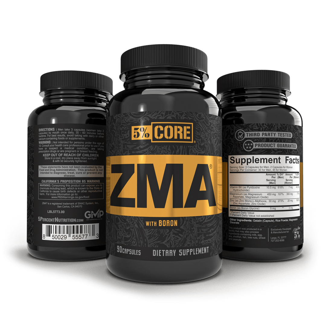 5% Nutrition - 5% Core ZMA - 90 Capsules