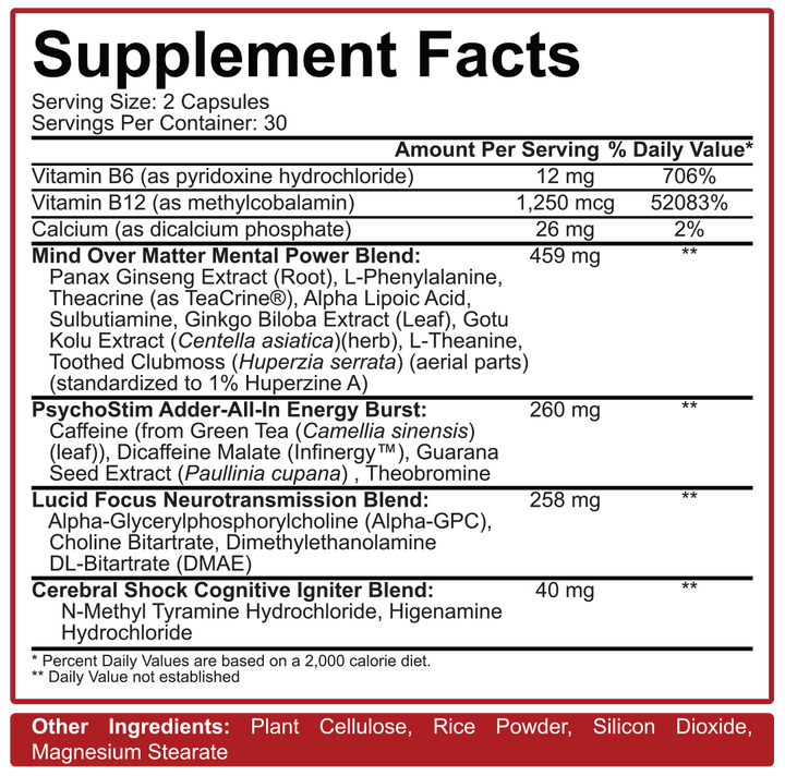 5% Nutrition - MENTALITY 60 Capsules-