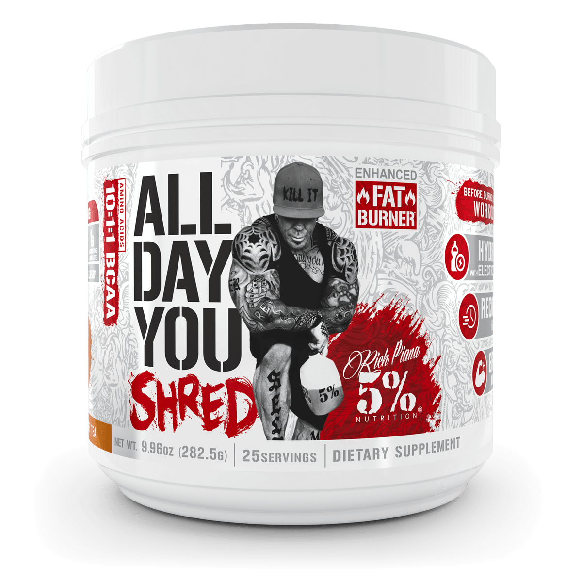 5 Nutrition ALL DAY YOU MAY 10 11 BCAA 25 Servings Southern Sweet Tea
