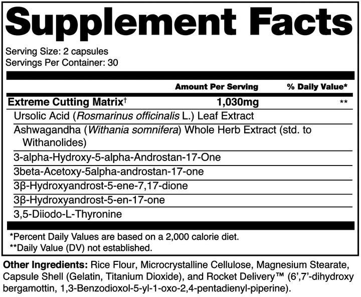 Alchemy Labs - PEELED - 90 Capsules Supplement Facts Panel