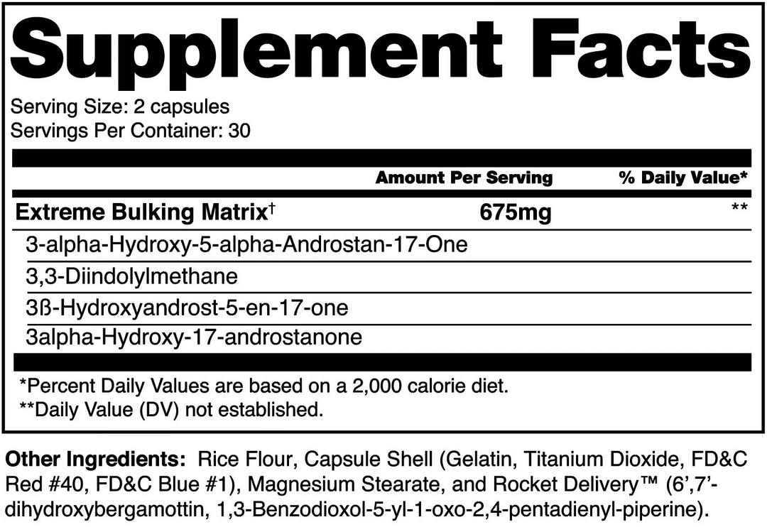 Alchemy Labs - TRI-AD MASS - 60 Capsules Supplement Facts Panel