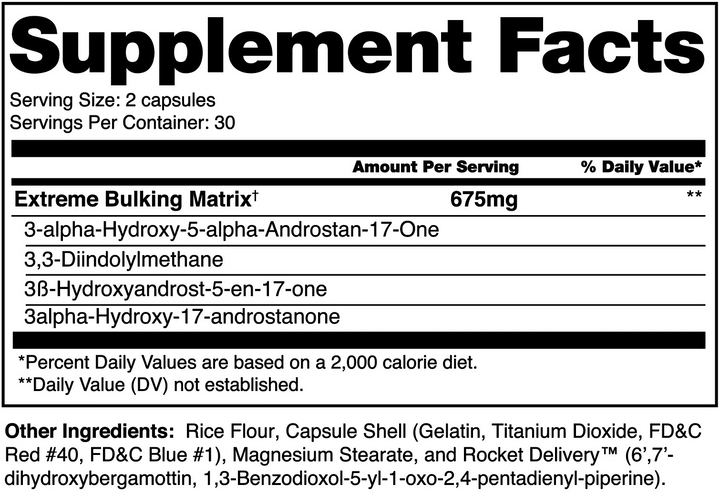 Alchemy Labs - TRI-AD MASS - 60 Capsules Supplement Facts Panel