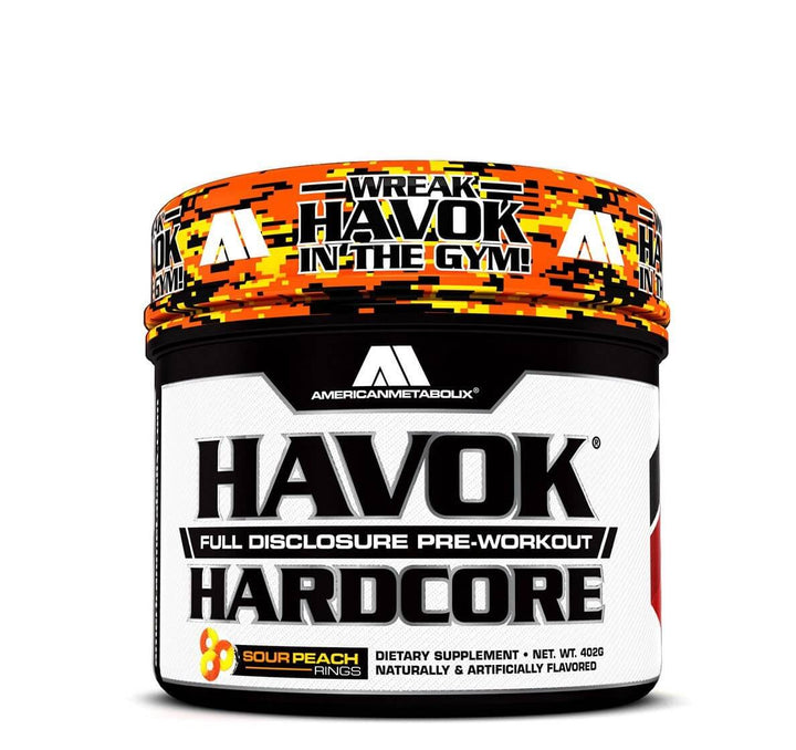 American Metabolix HAVOK HARDCORE-25 Servings-Sour Peach Rings-