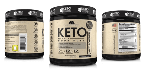American Metabolix KETO MCT Powder 30 Servings Unflavored-