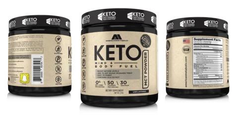 American Metabolix KETO MCT Powder 30 Servings Unflavored-