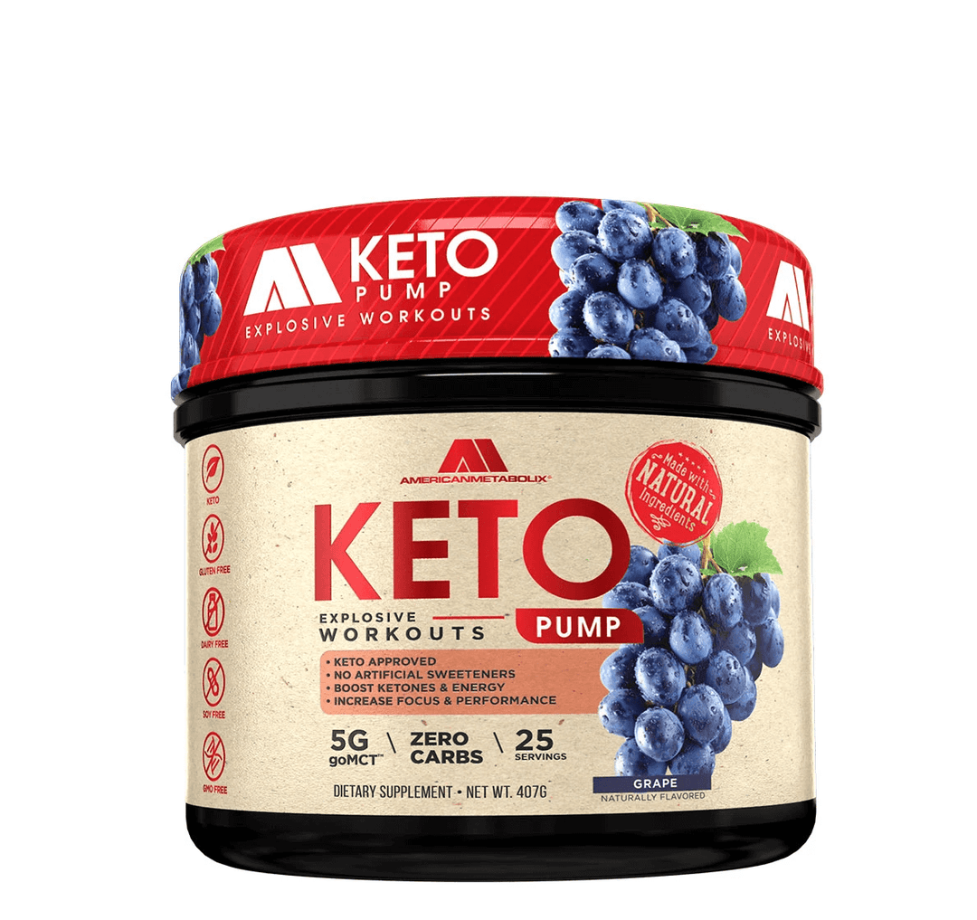 American Metabolix KETO PUMP-25 Servings-Grape-
