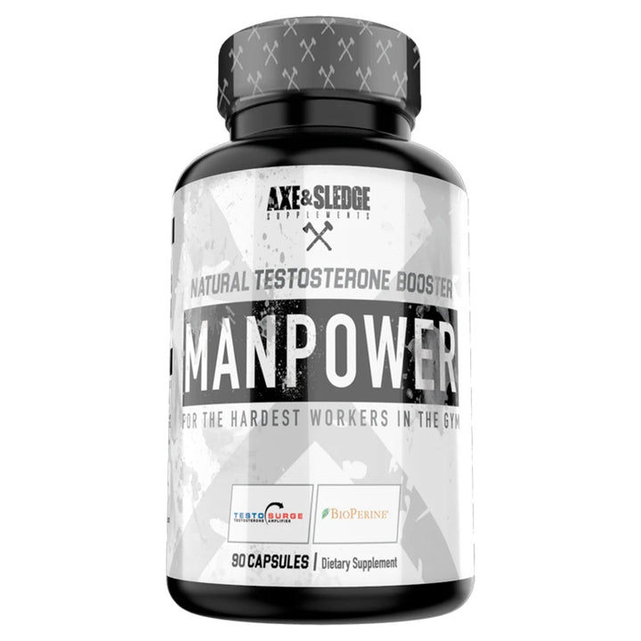 AXE & SLEDGE MANPOWER NATURAL TESTOSTERONE BOOSTER 90 CAPSULES