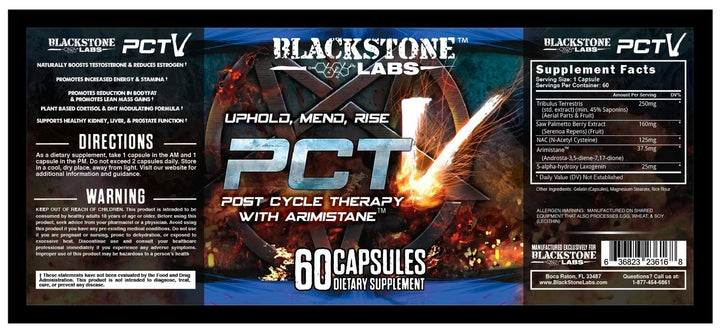 Blackstone Labs - PCT V - 60 Capsules-