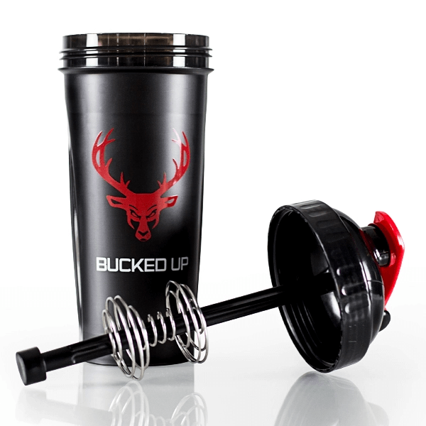 Bucked Up - Perfect Shaker Bottle - Black/Red-
