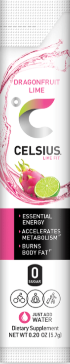 Celsius ON-THE-GO-Single Packet-Dragonfruit Lime-