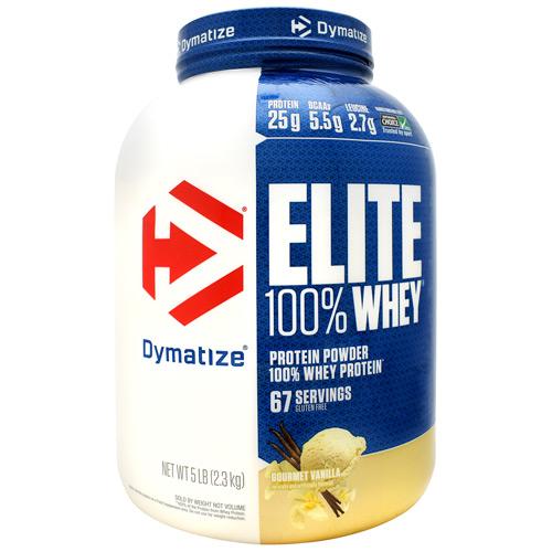 Dymatize - ELITE 100% WHEY PROTEIN-5 Lbs-Gourmet Vanilla-